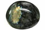 Flashy, Polished Labradorite Pebble - Madagascar #105925-1